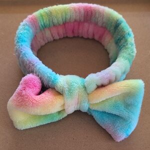 Rainbow Plush Spa Headband